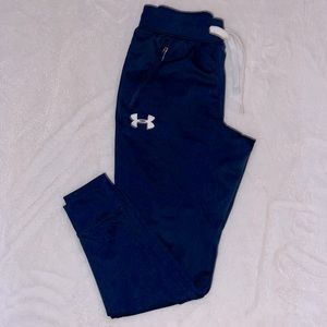 Under Armour boys size youth x-small navy blue joggers